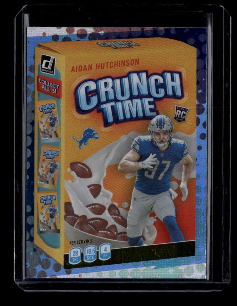 SOLD 175808 2022 Donruss Crunch Time 14 Aidan Hutchinson Rookie
