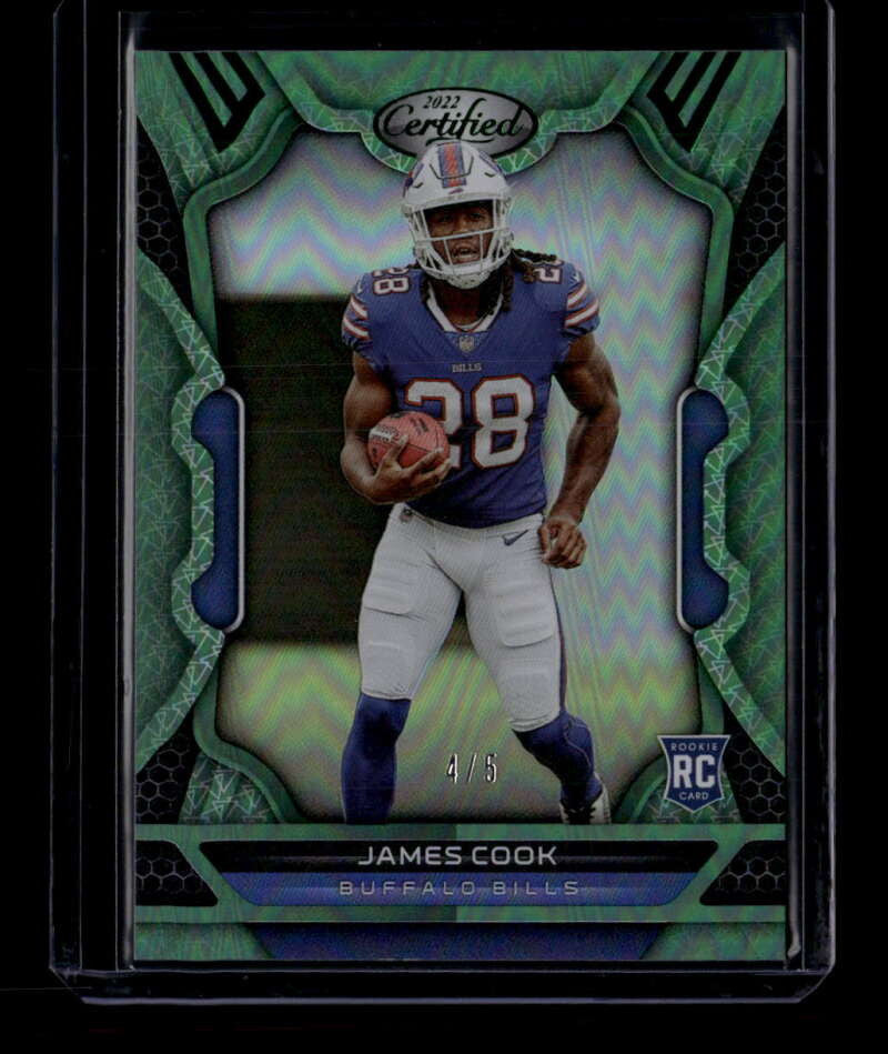 2022 Certified Mirror Green 109 James Cook Rookie 4/5