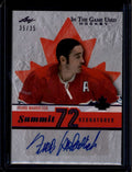 2022-23 ITG Used Summit '72 Signatures Purple s72fm1 Frank Mahovlich Auto 35/35