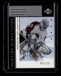 2002-03 UD Premier Collection Signatures Silver SPR Patrick Roy Auto 62/125