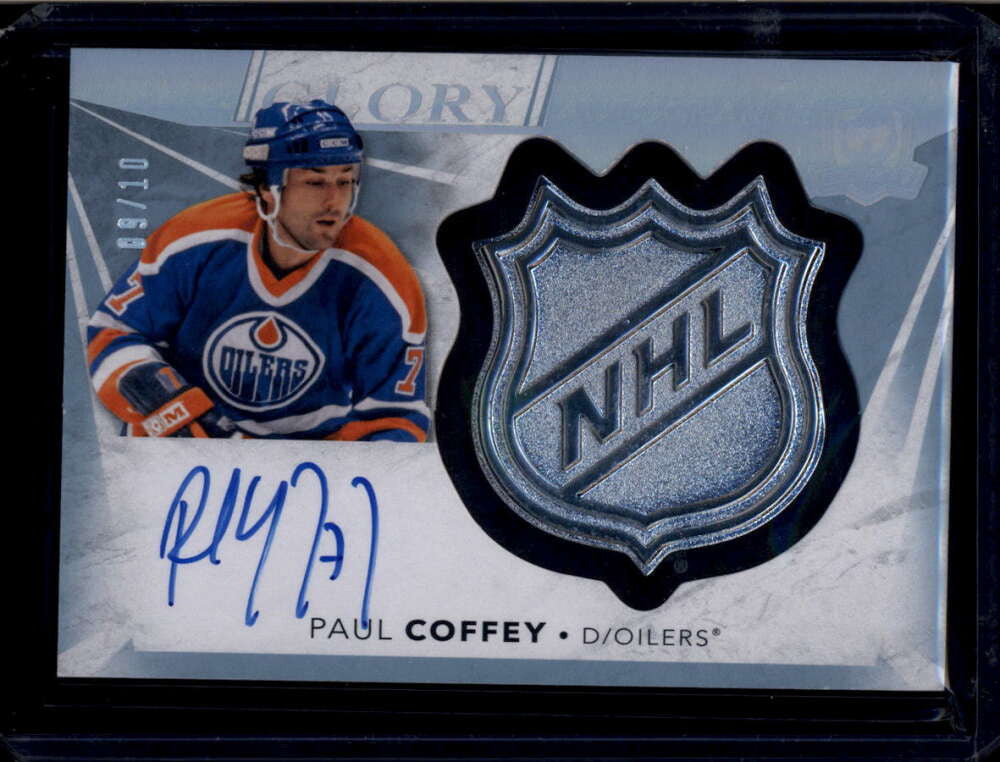 2021-22 The Cup NHL Glory Autographs GPC Paul Coffey Auto 9/10
