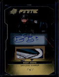 2021-22 SPx Finite Die-Cuts Autographs Achievement Brent Burns Patch Auto 1/1
