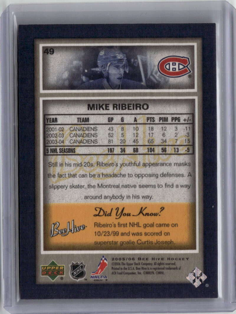 2005-06 Beehive Matte 49 Mike Ribeiro 35/100