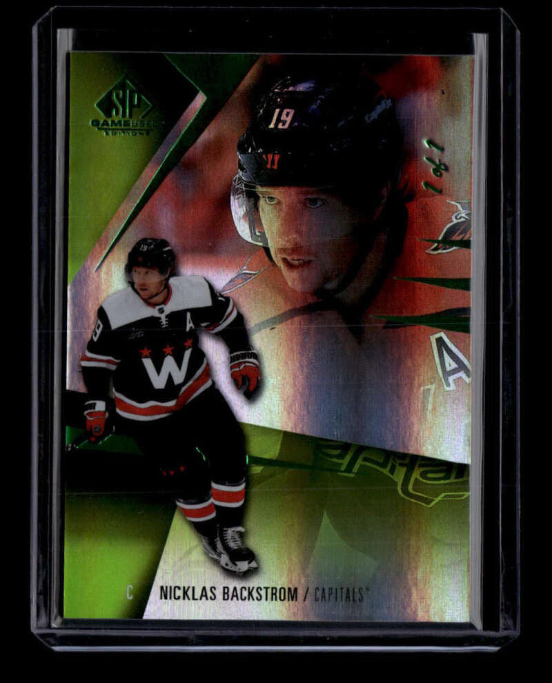 2023-24 SP Game Used Green 103 Nicklas Backstrom 1/1