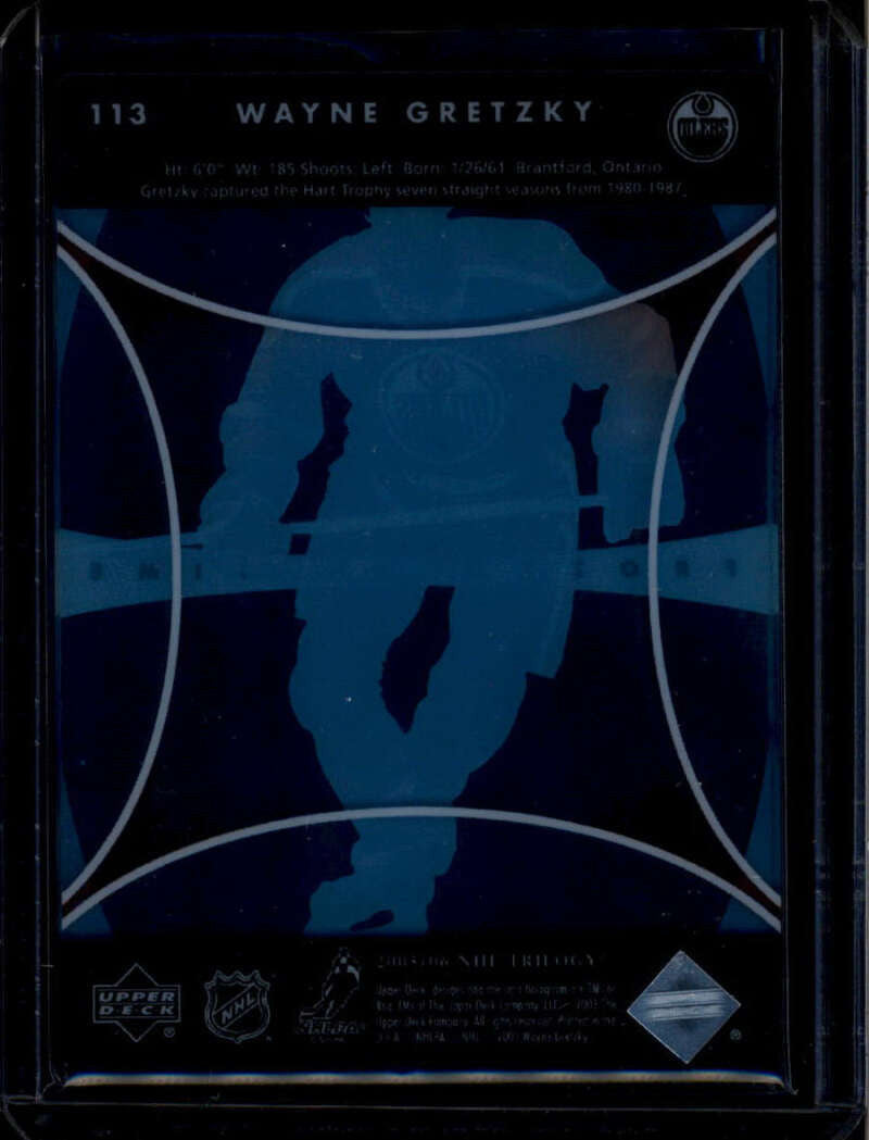 2005-06 Upper Deck Trilogy Crystal 113 Wayne Gretzky 12/25