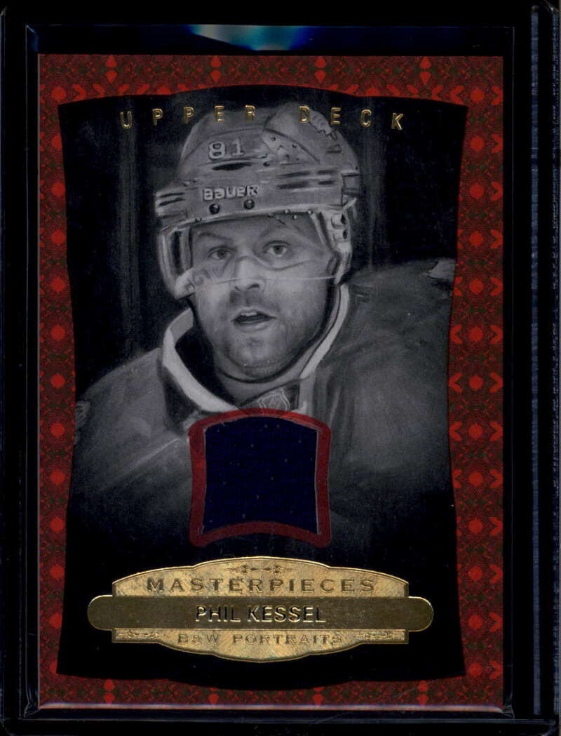 2014-15 UD Masterpieces Memorabilia Framed Red Cloth Phil Kessel Jersey 31/35