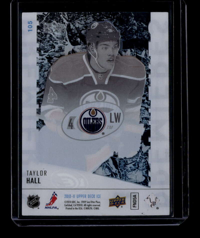 2010-11 Upper Deck Ice 105 Taylor Hall Rookie 4/99 Jersey Number