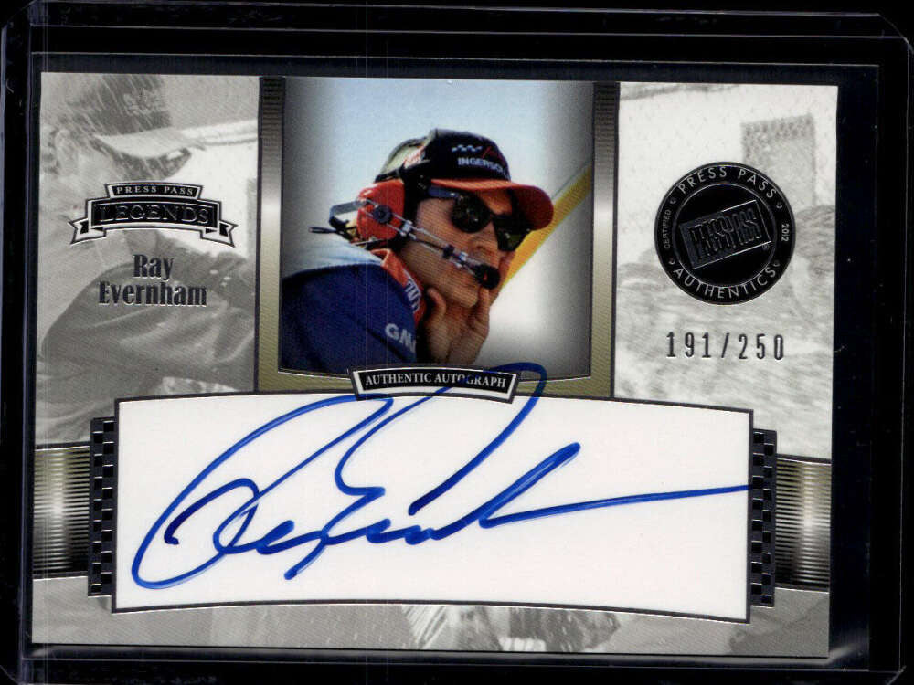 2012 Press Pass Legends Autographs Silver RE Ray Evernham Auto 191/250