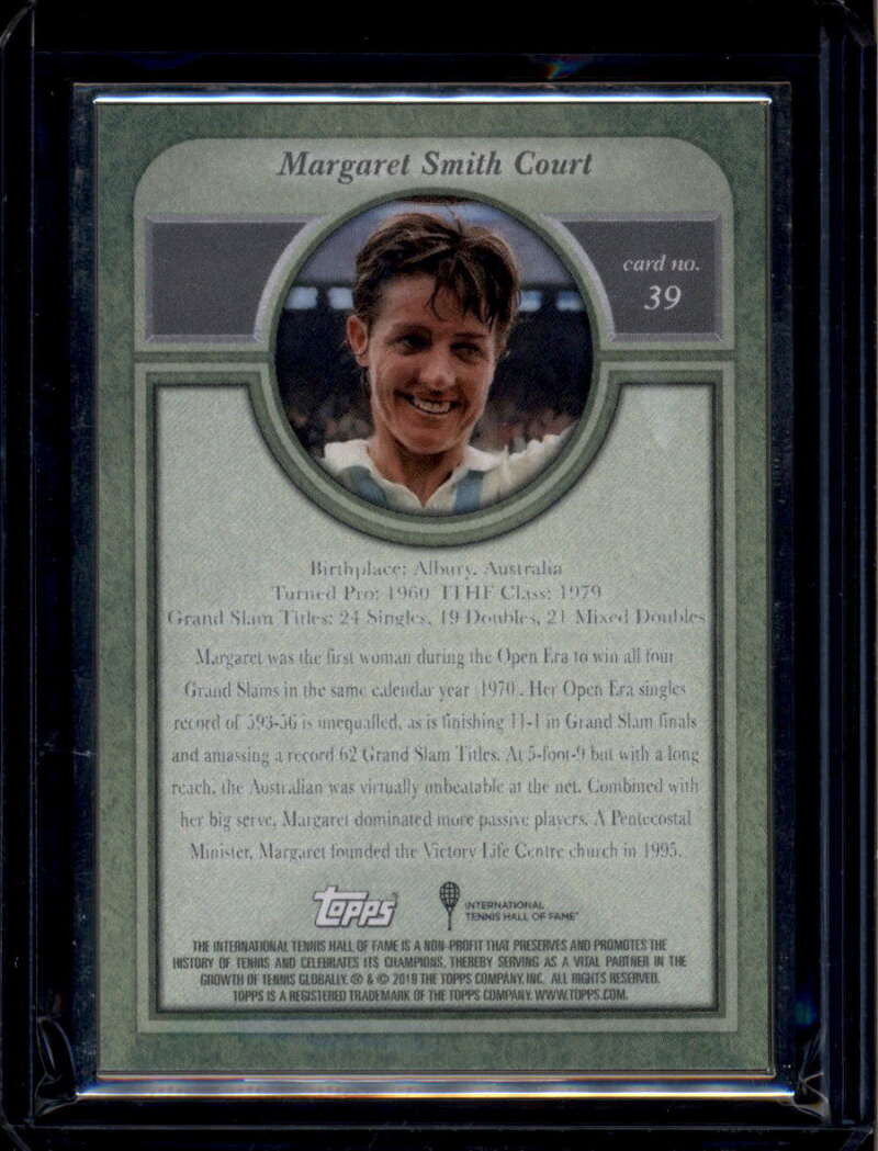 2020 Topps Transcendent Hall of Fame Collection 39 Margaret Smith Court 3/50