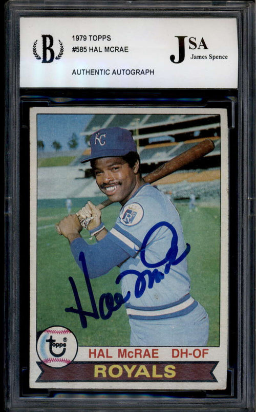 1979 Topps 585 Hal McRae JSA Authentic Autograph Auto