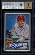 SOLD 175934 2001 Topps Heritage Autographs THACS Curt Simmons Auto BGS 9 MINT 10