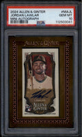 SOLD 175936 2024 Topps Allen and Ginter Framed Mini Autographs Jordan Lawlar RC Auto PSA 10