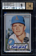 SOLD 175937 2001 Topps Heritage Autographs THABS Bobby Shantz Auto BGS 9 MINT 10