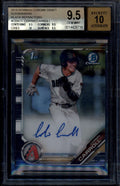2019 Bowman Chrome Autographs Black Refractor Corbin Carroll RC Auto /75 BGS 9.5