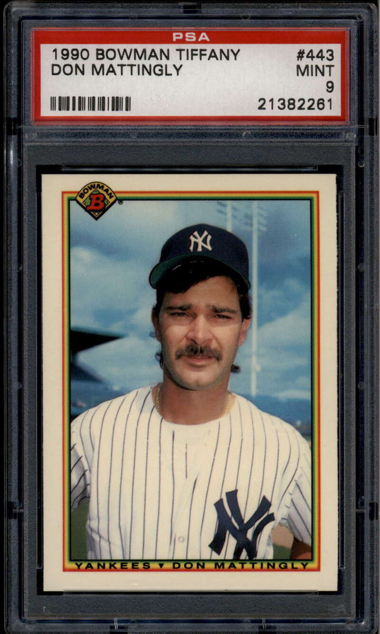 1990 Bowman Tiffany 443 Don Mattingly /3000 PSA 9 MINT