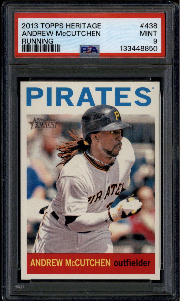 2013 Topps Heritage 438b Andrew McCutchen Running Action SP PSA 9 MINT