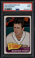 2014 Topps Heritage 149b Buster Posey Cap Logo SP PSA 9 MINT