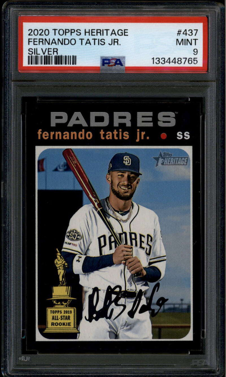 2020 Topps Heritage Silver Team Name Variations 437 Fernando Tatis SP PSA 9 MINT