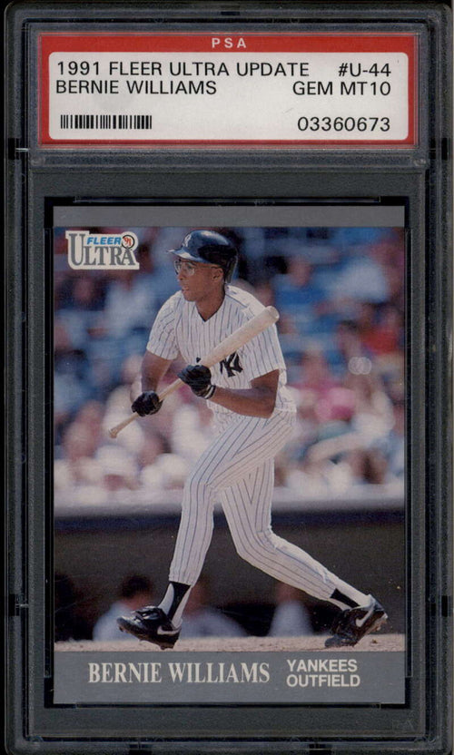 1991 Ultra Update u44 Bernie Williams PSA 10 GEM MT