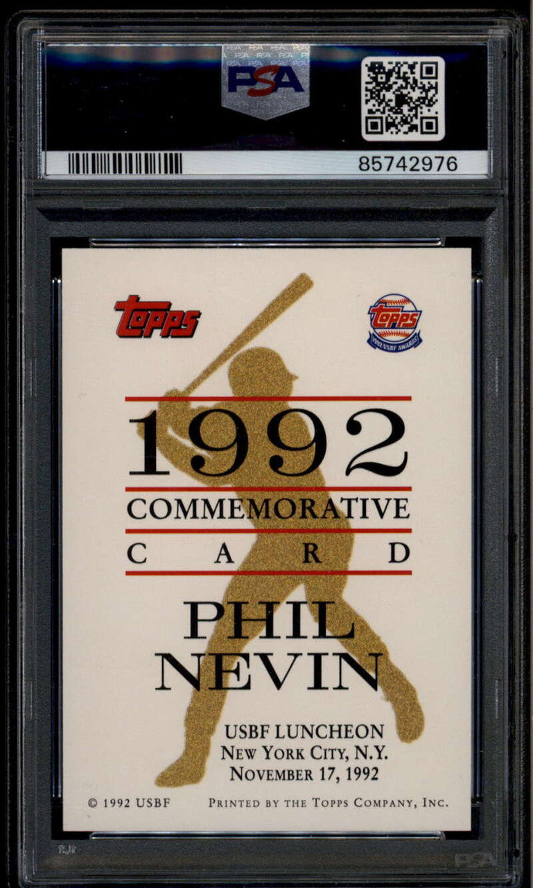 1991-94 1992 Topps Golden Spikes USBF Luncheon 3 Phil Nevin USA PSA 10 GEM MT