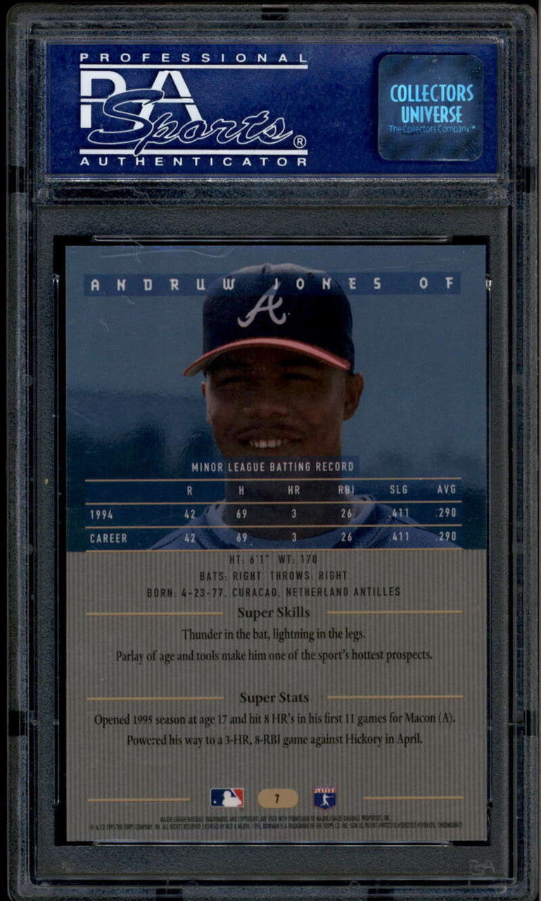 1995 Bowman's Best b7 Andruw Jones Blue Rookie PSA 9 MINT