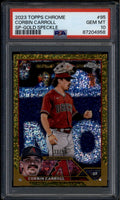 2023 Topps Chrome Variations Gold Speckle Refractor Corbin Carroll RC /50 PSA 10