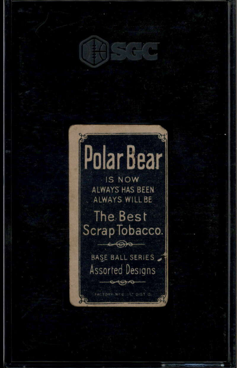 1909-11 t206 Polar Bear 137 Mickey Doolan Batting SGC 1 PR