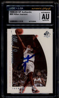 1999-00 SP Authentic 60 Allen Iverson CGC X JSA Authentic 10 Auto