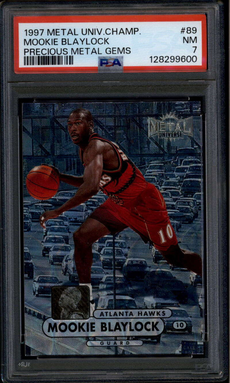 1997-98 Metal Universe Championship Precious Gems 89 Mookie Blaylock 24/50 PSA 7