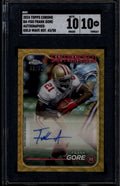 2024 Topps Chrome Autographs Gold Wave Refractor Frank Gore Auto 43/50 SGC 10