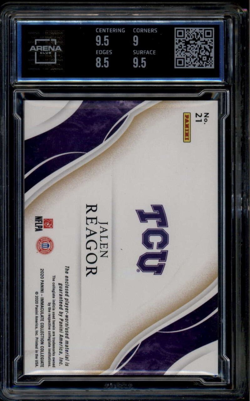 2020 Immaculate Collegiate Conference Jalen Reagor RC Jumbo Logo Patch 1/1 ARENA