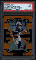 DELETE 176272 2023 Select Prizm Orange Die Cut 87 Jaxon Smith-Njigba Rookie 408/499 PSA 9
