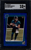 2021 Donruss Press Proof Blue 251 Trevor Lawrence RR Rated Rookie SGC 10 GM