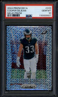 SOLD 176295 2024 Panini Prizm Deca Prizms Mojo Refractor 343 Cooper DeJean RC 15/30 PSA 10