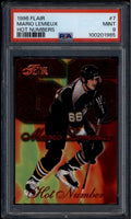 SOLD 176301 1996-97 Flair Hot Numbers 7 Mario Lemieux PSA 9 MINT