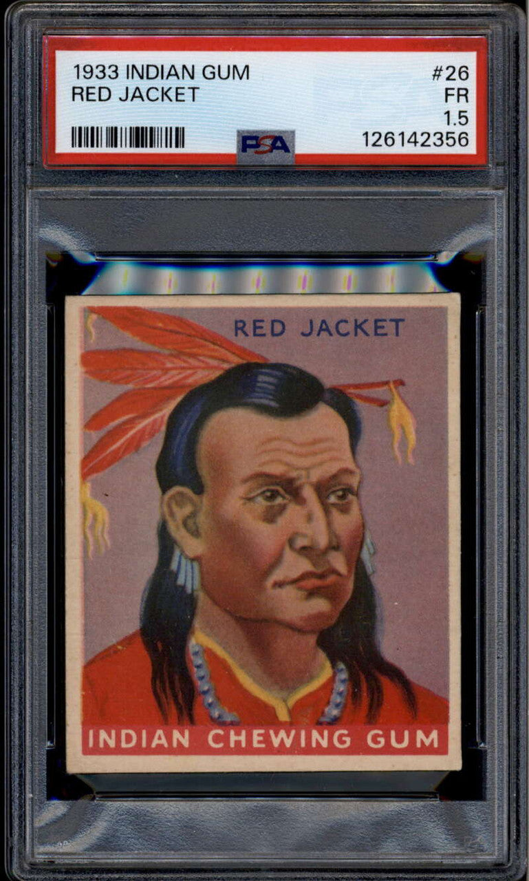 1933 Goudey Indian Gum r73 26c Red Jacket 96 PSA 1.5 FR