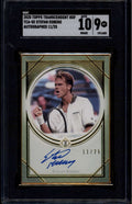2020 Topps Transcendent Hall of Fame Framed TCASE Stefan Edberg Auto 11/25 SGC 9
