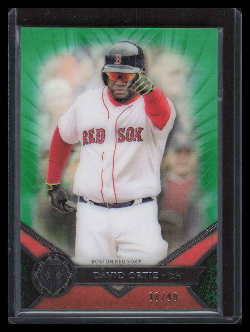 2017 Topps Tribute Green 75 David Ortiz 88/99