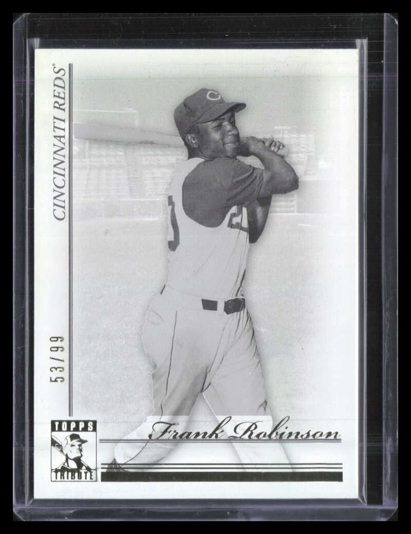 2009 Topps Tribute Black and White 47 Frank Robinson 53/99