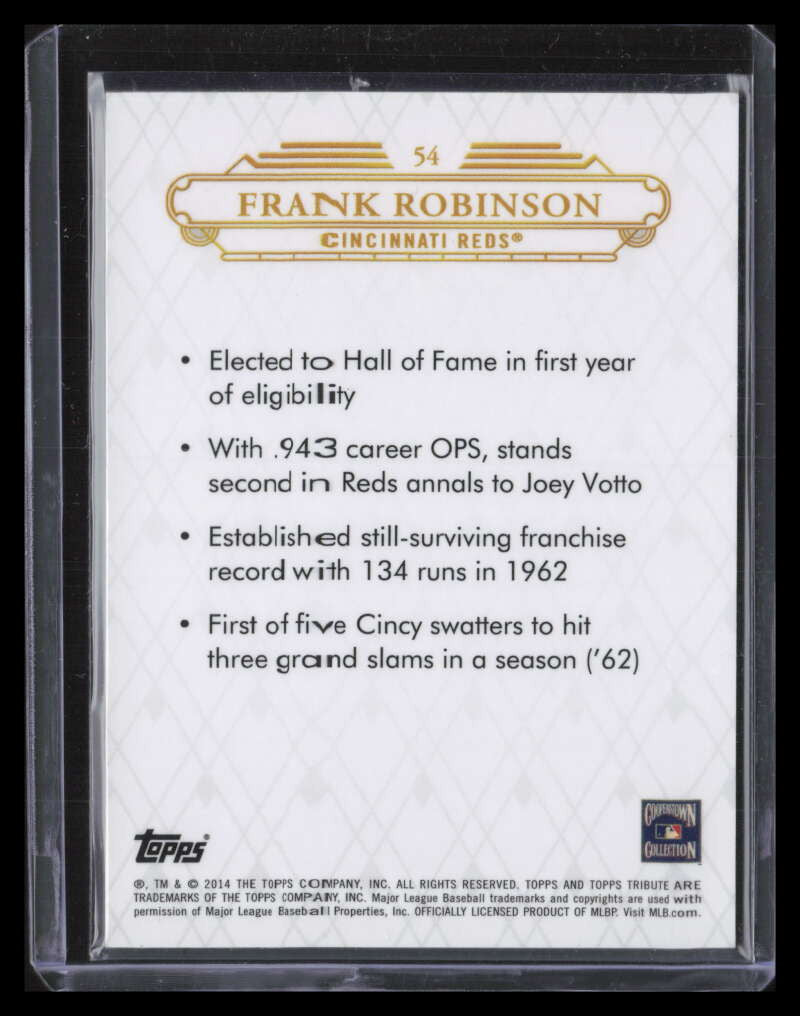 2014 Topps Tribute Blue 54 Frank Robinson 57/99