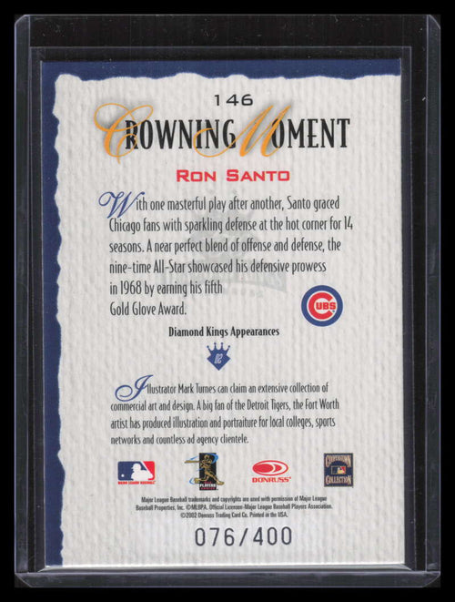 2002 Diamond Kings Silver Foil 146 Ron Santo 76/400