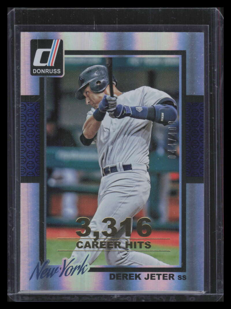 2014 Donruss Stat Line Career 154 Derek Jeter 44/400