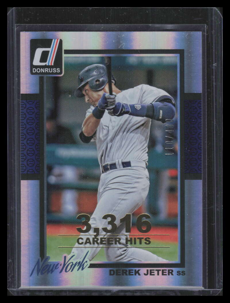 2014 Donruss Stat Line Career 154 Derek Jeter 110/400