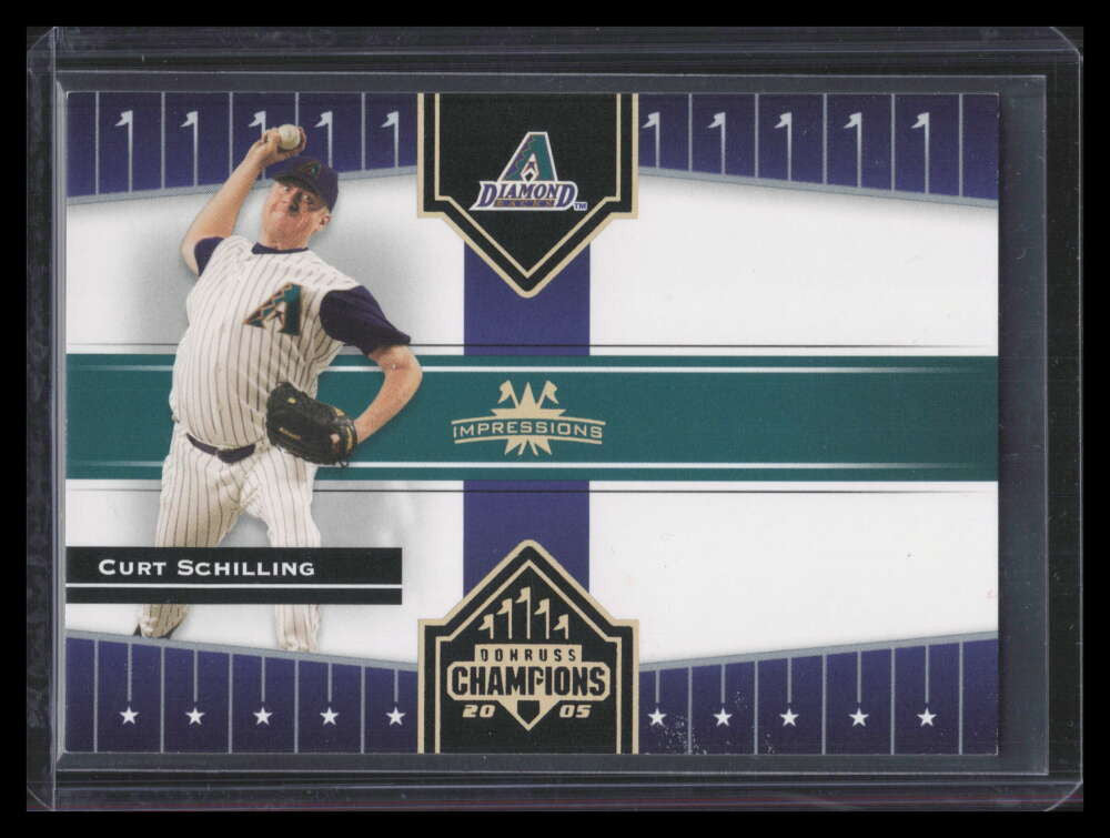 2005 Donruss Champions Impressions Gold 345 Curt Schilling 2/50