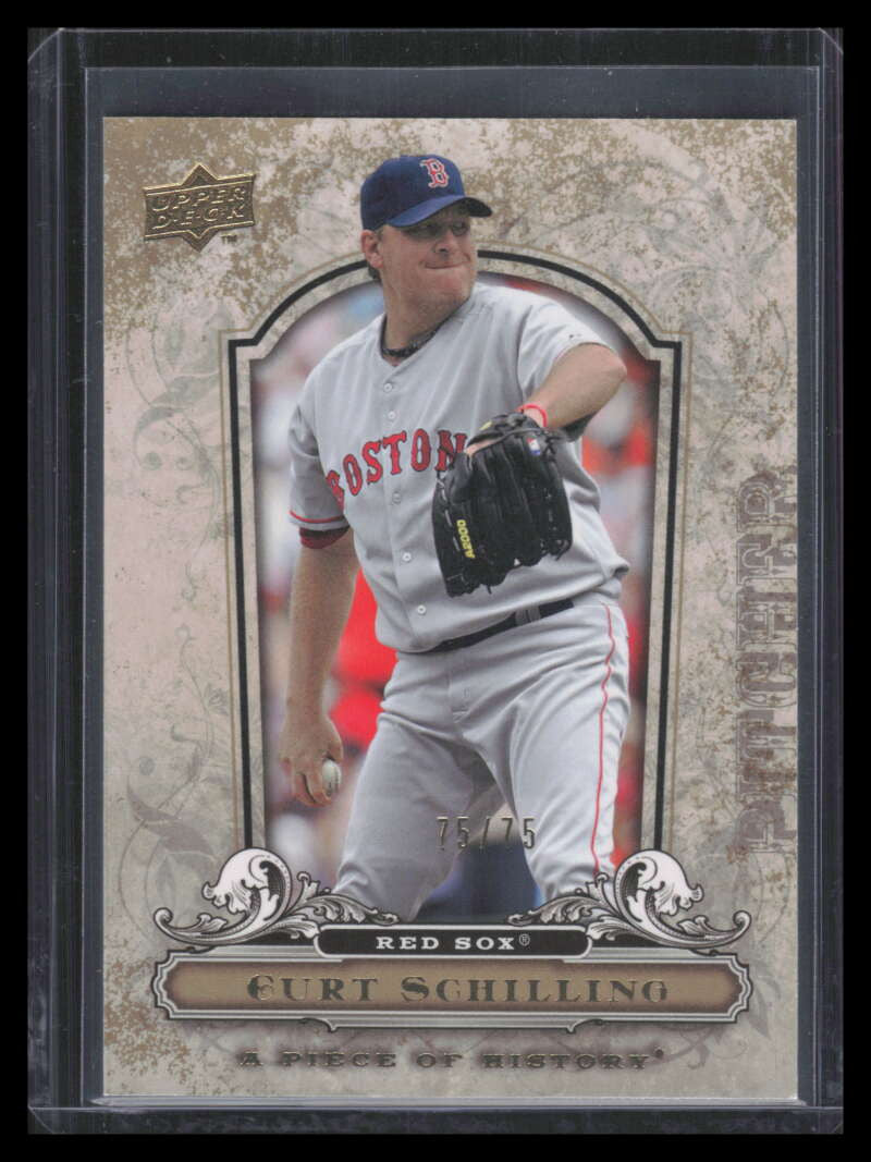 2008 UD A Piece of History Gold 20 Curt Schilling 75/75