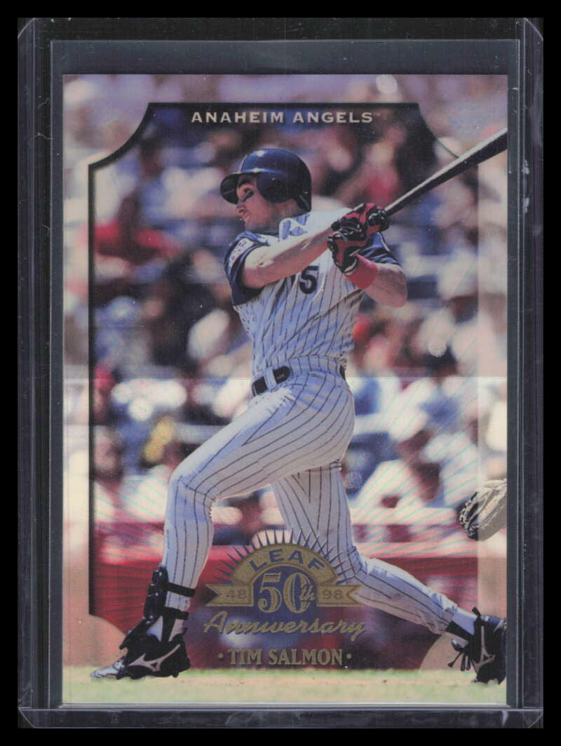 1998 Donruss Prized Collections Leaf 216 Tim Salmon /400