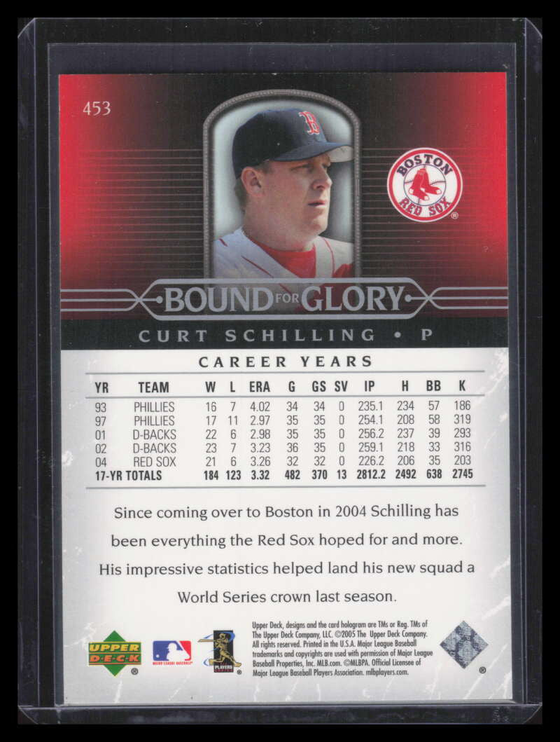 SOLD 178361 2005 Upper Deck Gold 453 Curt Schilling BG 2/99 Bound for Glory
