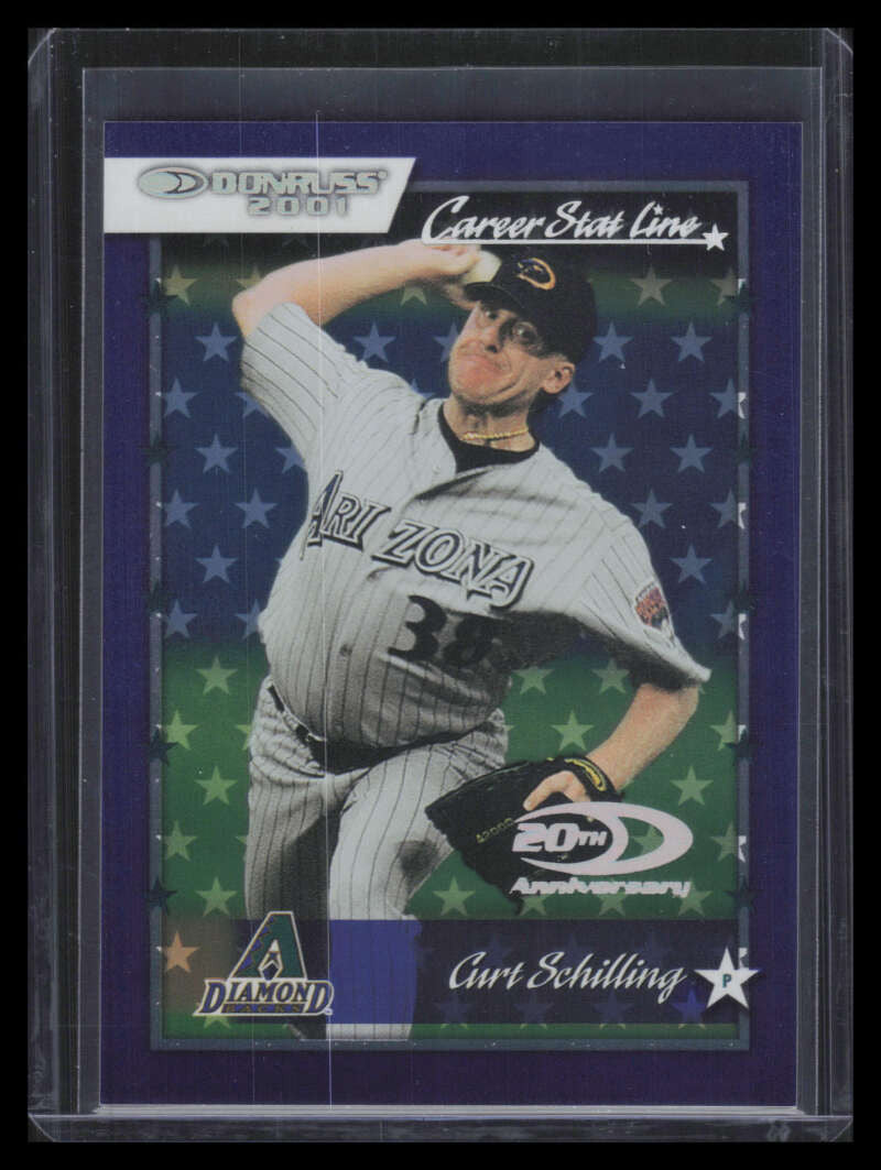 2001 Donruss Stat Line Career 131 Curt Schilling 54/110