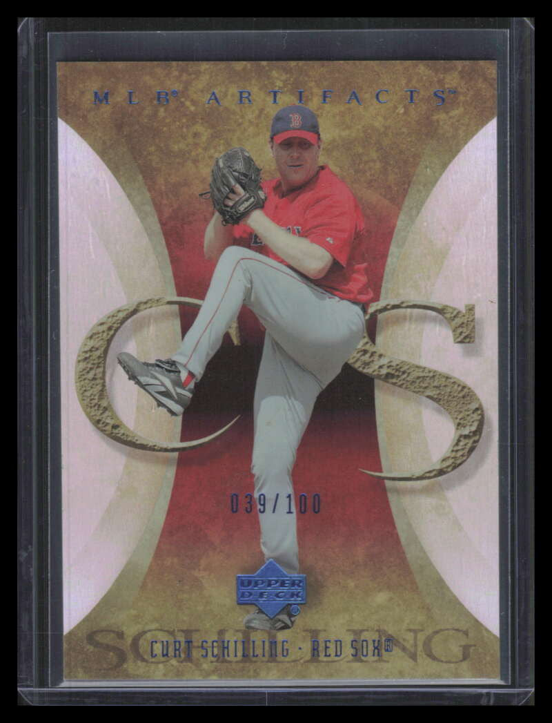SOLD 178367 2005 Artifacts Rainbow Blue 27 Curt Schilling 39/100