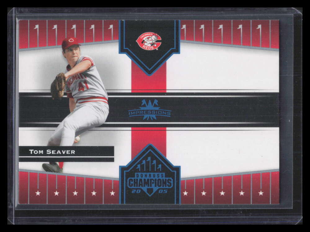 2005 Donruss Champions Impressions Blue 425 Tom Seaver 54/100
